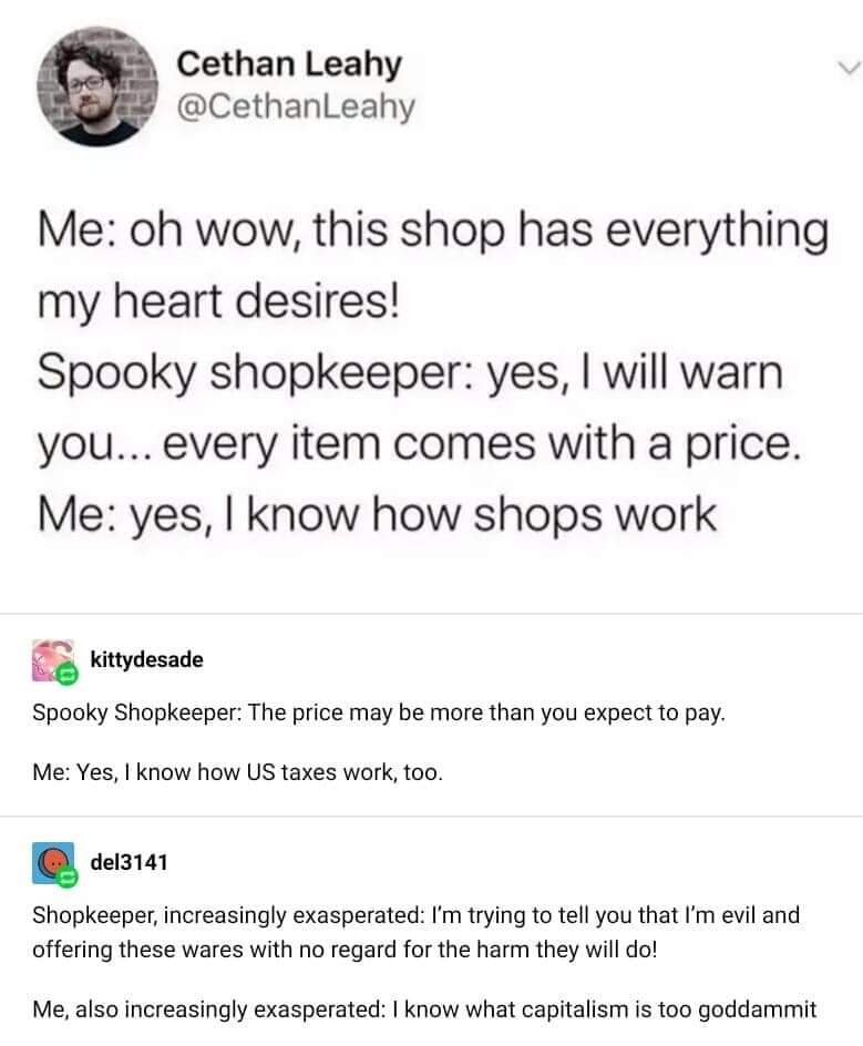 spooky shopkeeper riff