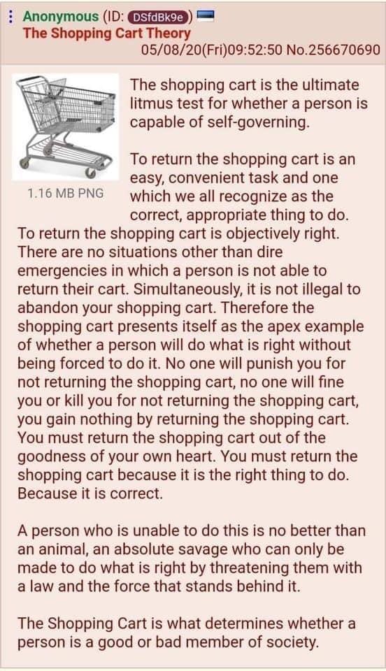 Shopping cart theory