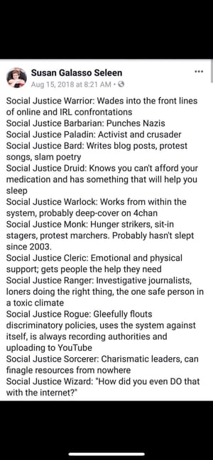 Choose your social justice class